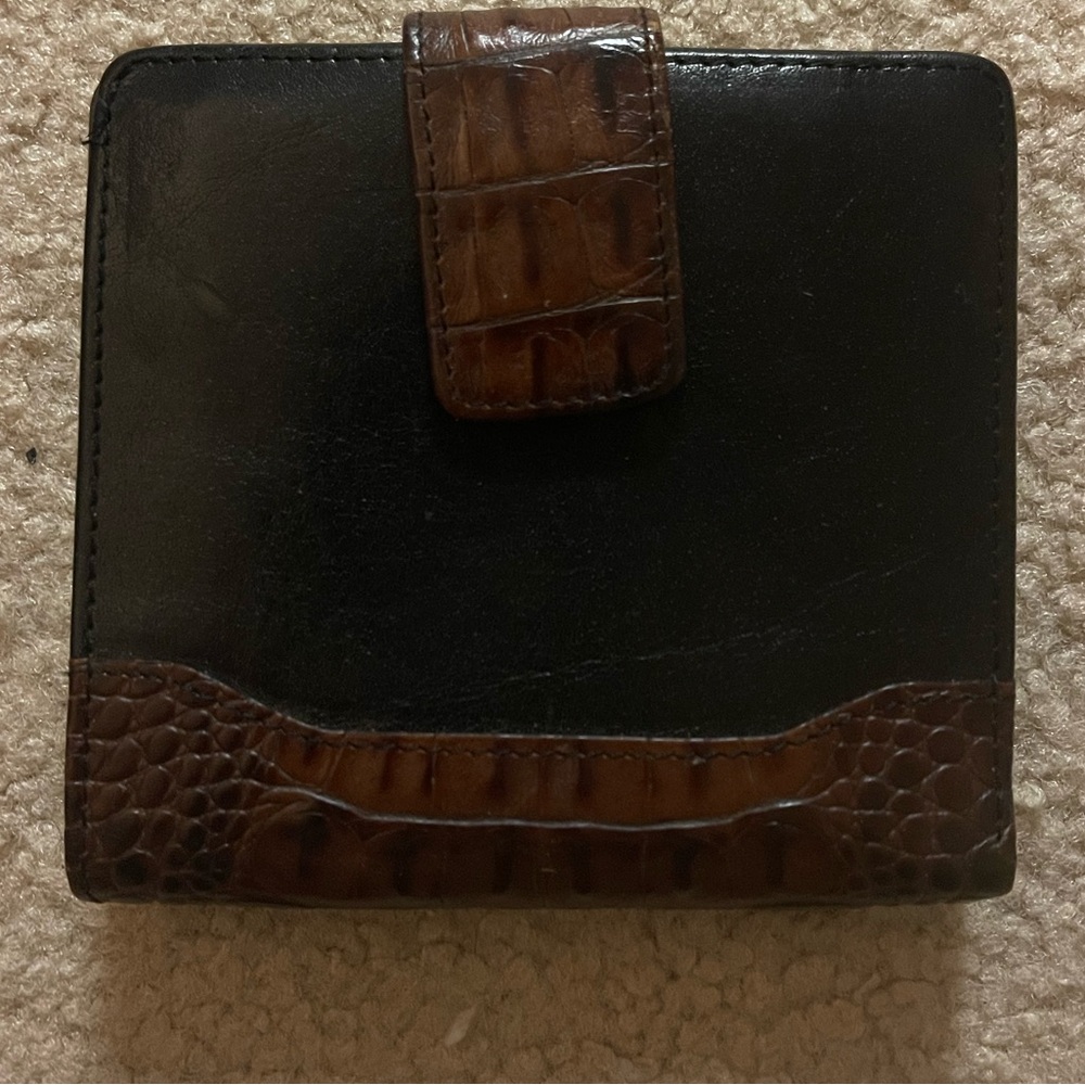 Brahmin Leather and Crocodile Skin Wallet